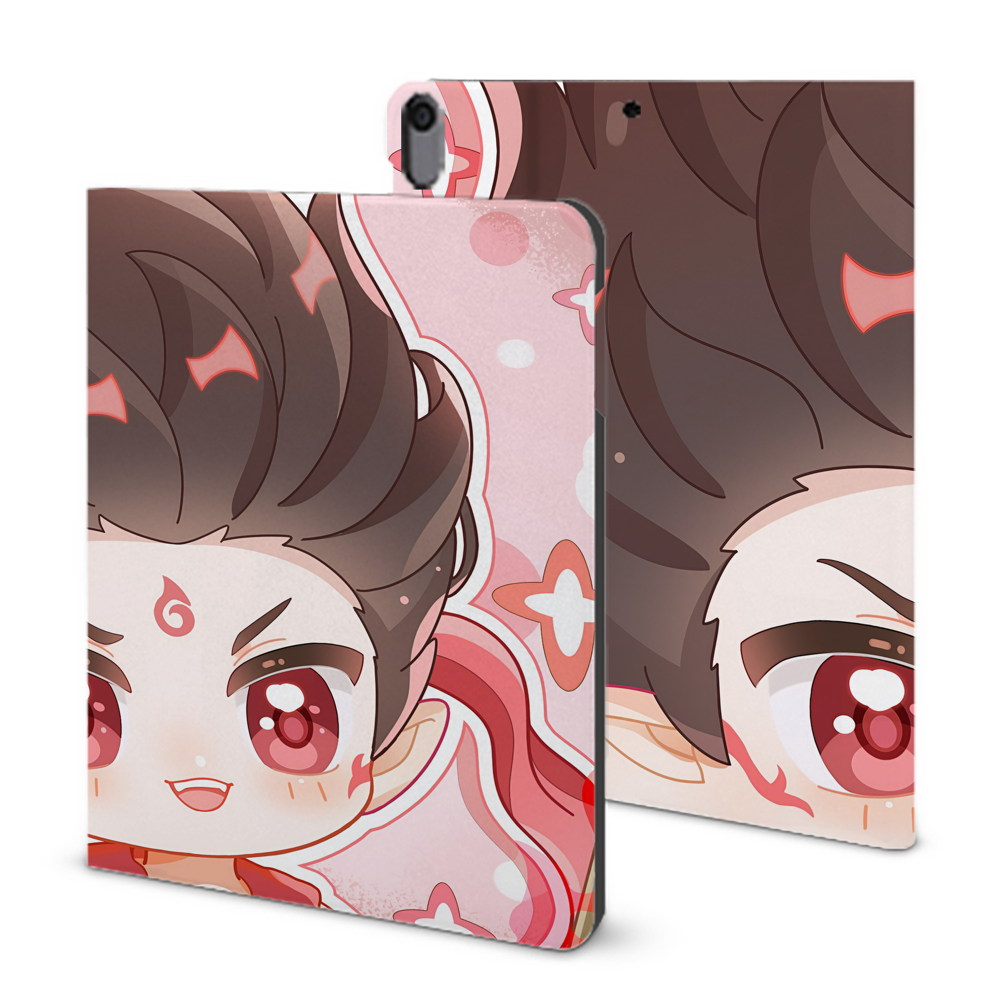 （画像用） Ne Zha 2 ナタ 魔童の大暴れ IPad ケース ブック型 PUレザー TPU 耐衝撃 軽量 薄型 ペン収納なし 全面保護 IPad 各モデル対応